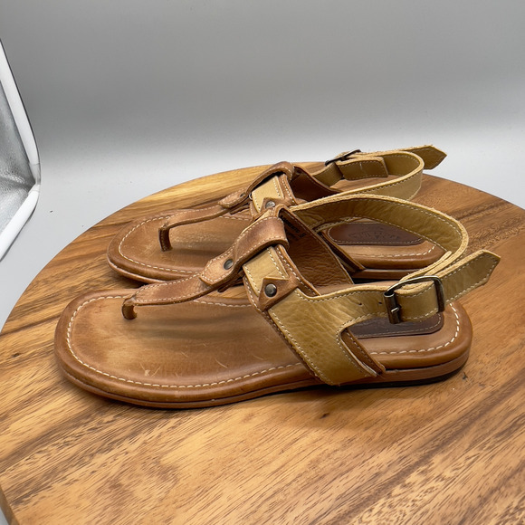 Freebird Sorrento Sandals Womens Size 9 Brown Tan Leather Comfort Casual Shoes - Picture 3 of 8